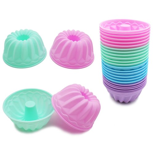To encounter 24Pack Silicone Baking Cups, Pumpkin Silicone Baking Cake Molds, Nonstick Cupcake Liners, Fancy Dessert Tray - Jelly and Muffin Cups