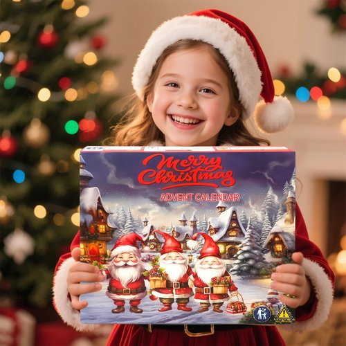 Gnome Christmas 2025 Advent Calendar,with Light-Up Dwarf Ornaments, 24-Day Christmas Gnome Countdown Calendar Decoration for Tree Window Mantel, Xmas Gifts for Kids Teens Boys Girls Adults Friends (12 dwarfs)