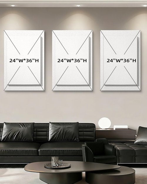 Azartslr 3D Abstract Textured Wall Art - Modern Black & White Sandstone Decor for Living Room | 3-Piece Minimalist Artwork Set
