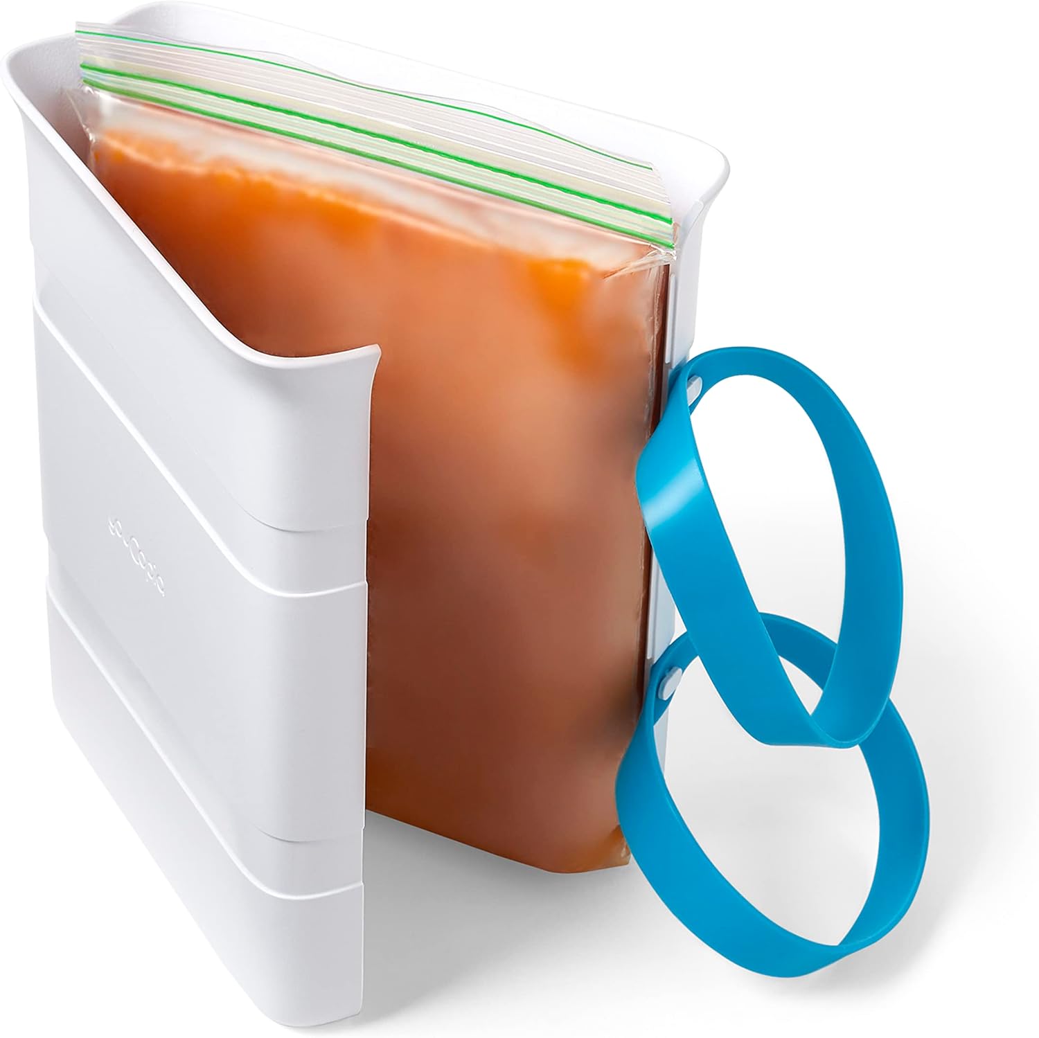 YouCopia FreezeUp Freezer Food Block Maker - 6 Cup Meal Prep Container for Soups & Leftovers