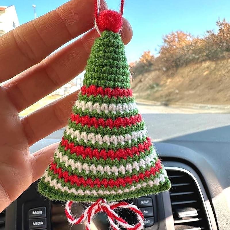Handmade Crochet Christmas Hanging Ornament – Macrame Tree Decoration (Christmas Tree)