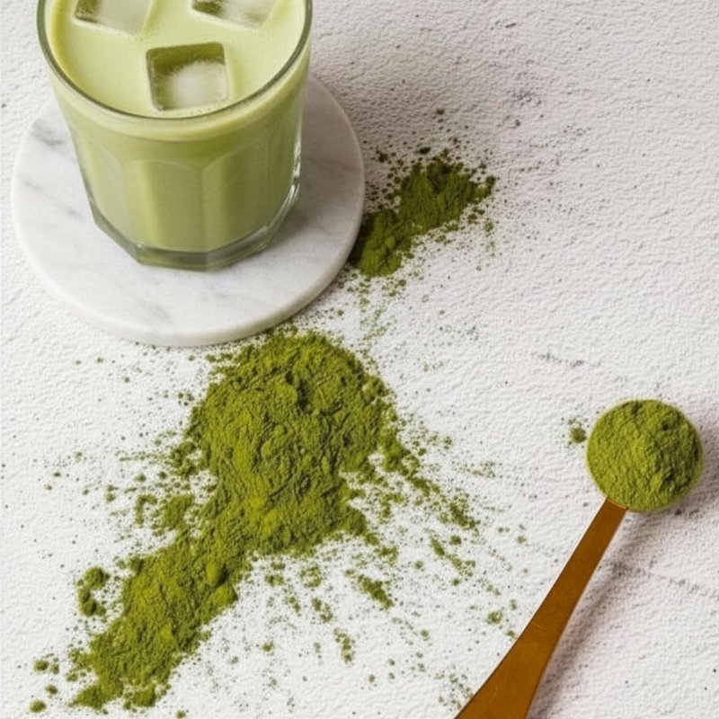 Golden Stainless Steel Matcha Measuring Spoon 1 Gram (1/2 Teaspoon) for Perfect Servings.