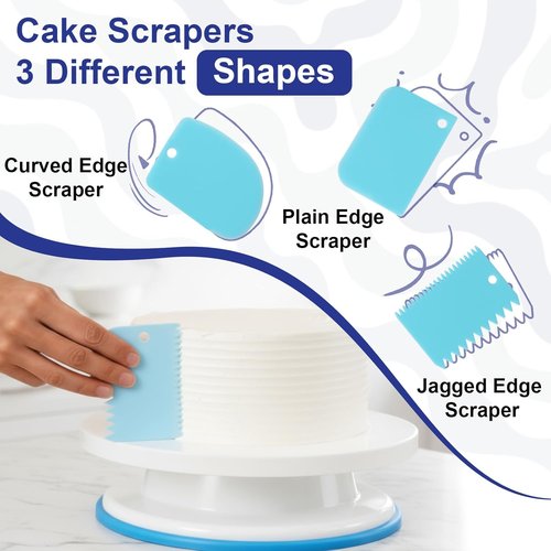 222 PCS Cake Decorating Kit | Complete Set with Turntable, Leveler, Piping Bags & Tips