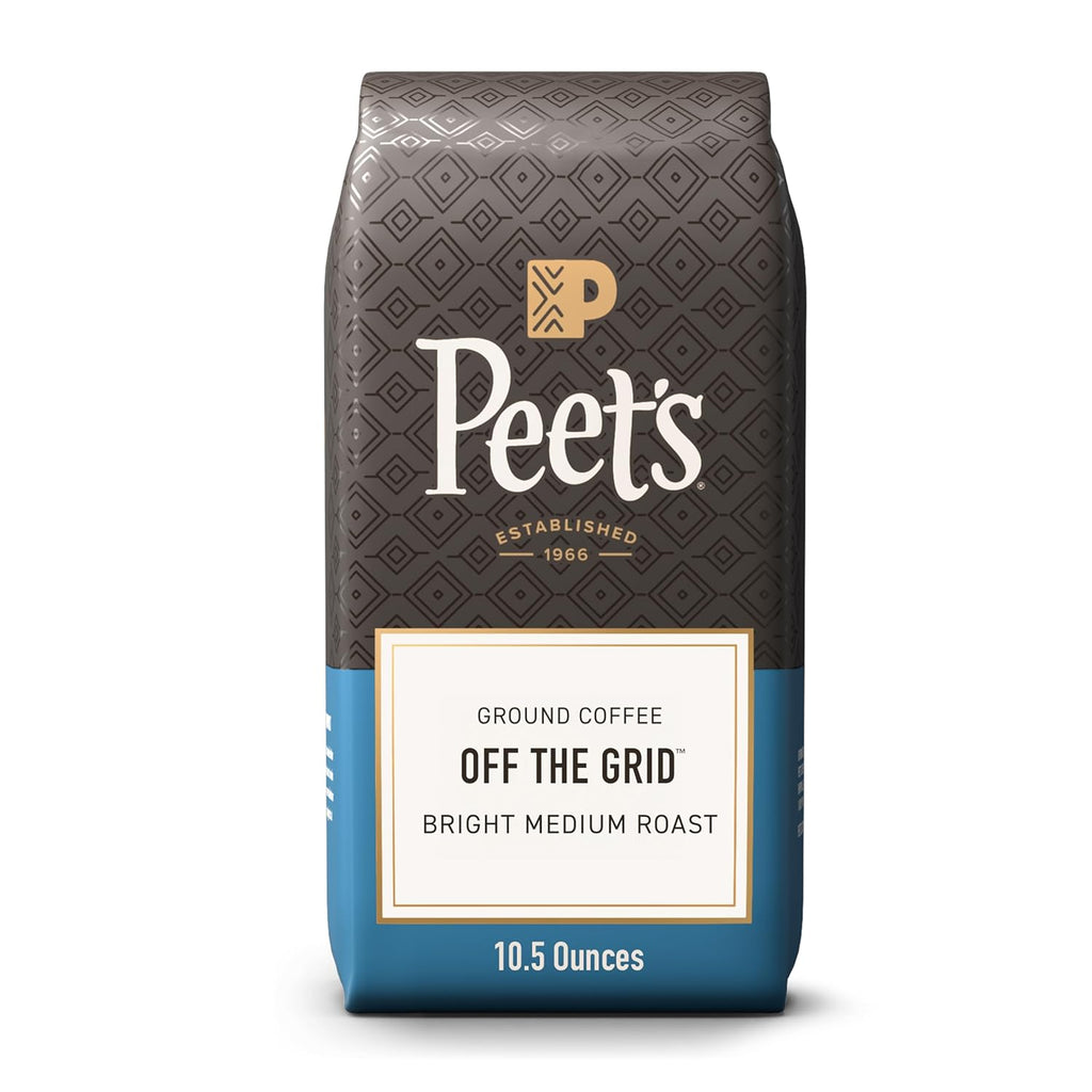 Peet's Coffee - Medium Roast Ground Coffee | 100% Arabica - Off the Grid Blend, 10.5 Ounce Bag