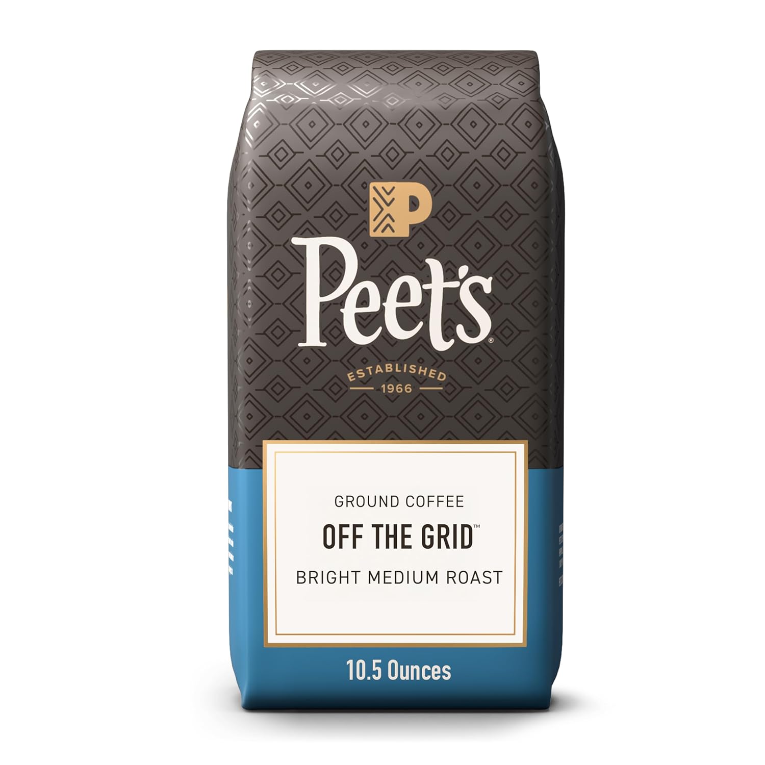 Peet's Coffee - Medium Roast Ground Coffee | 100% Arabica - Off the Grid Blend, 10.5 Ounce Bag