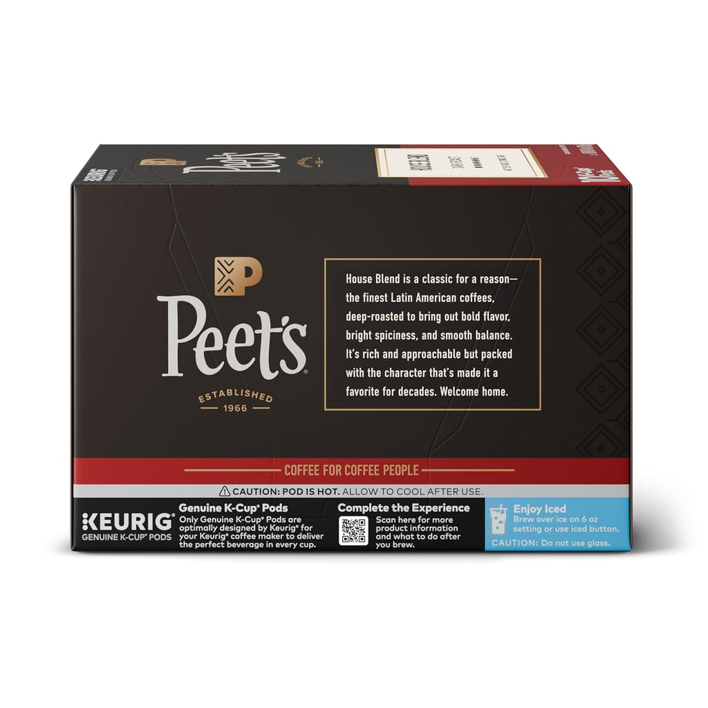 Peet's Coffee K-Cup Pods Variety Pack - Dark Roast 100% Arabica Coffee, 40 Count (4 Boxes)