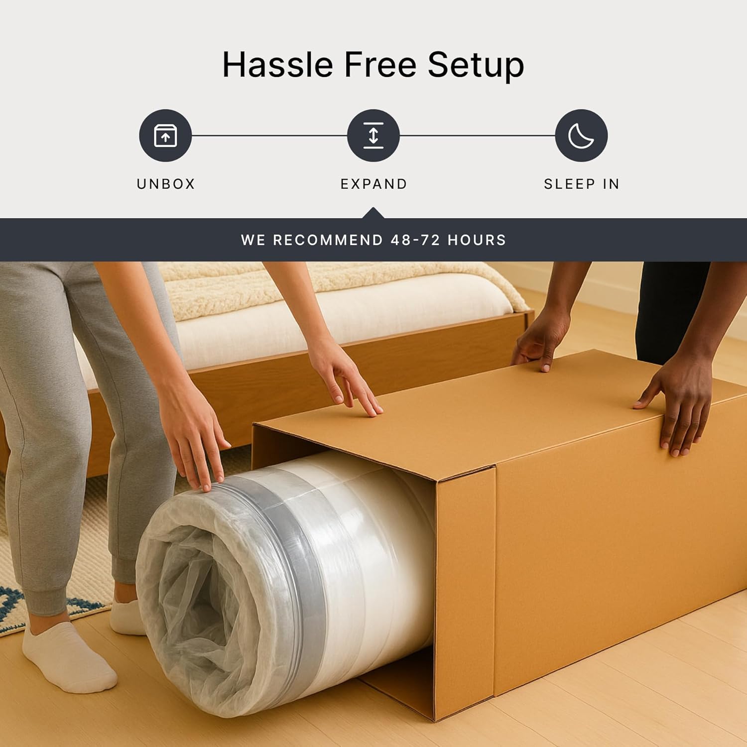 Signature Design by Ashley Twin Mattress - 12" Chime Memory Foam for Pressure Relief | Fiberglass Free