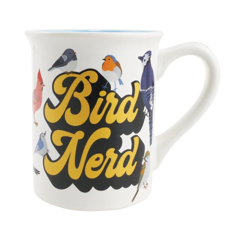 Enesco Our Name is Mud Bird Nerd Mug Fowl Language Coffee Mug, 16 Ounce, Multicolor