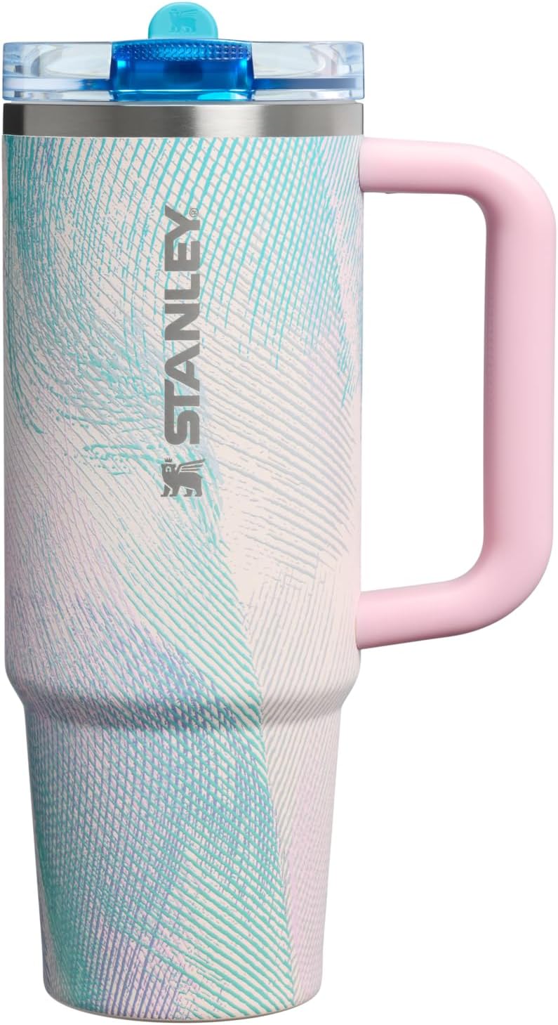 STANLEY Quencher ProTour 30 oz Tumbler - Leakproof Lid, Built-In Straw & Handle | Insulated, BPA-Free | Sea Glass Plume