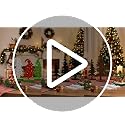 Black Metal Pine Tree Decor Set - Farmhouse Holiday Christmas Decorations
