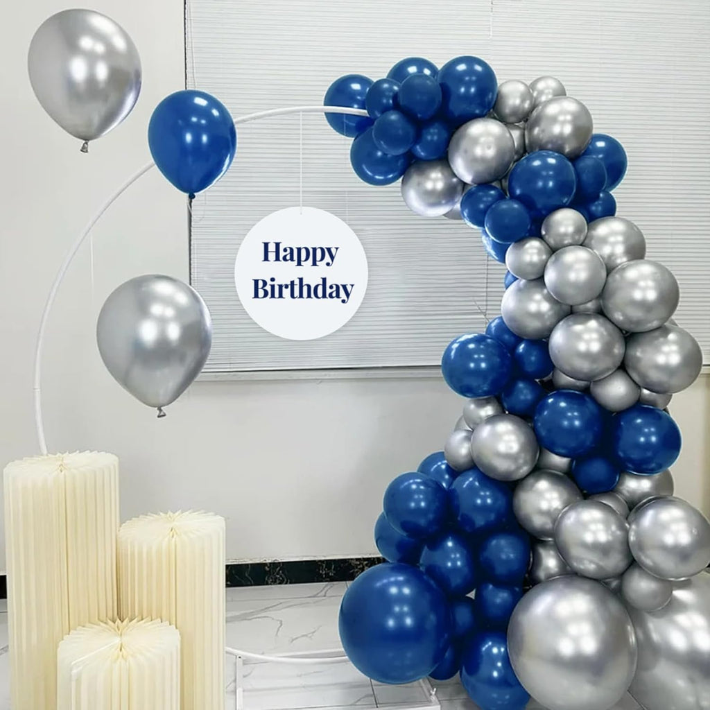 Navy Blue Latex Balloons by [Brand Name] - 12 Inch, 110pcs for Birthday Parties & Baby Showers