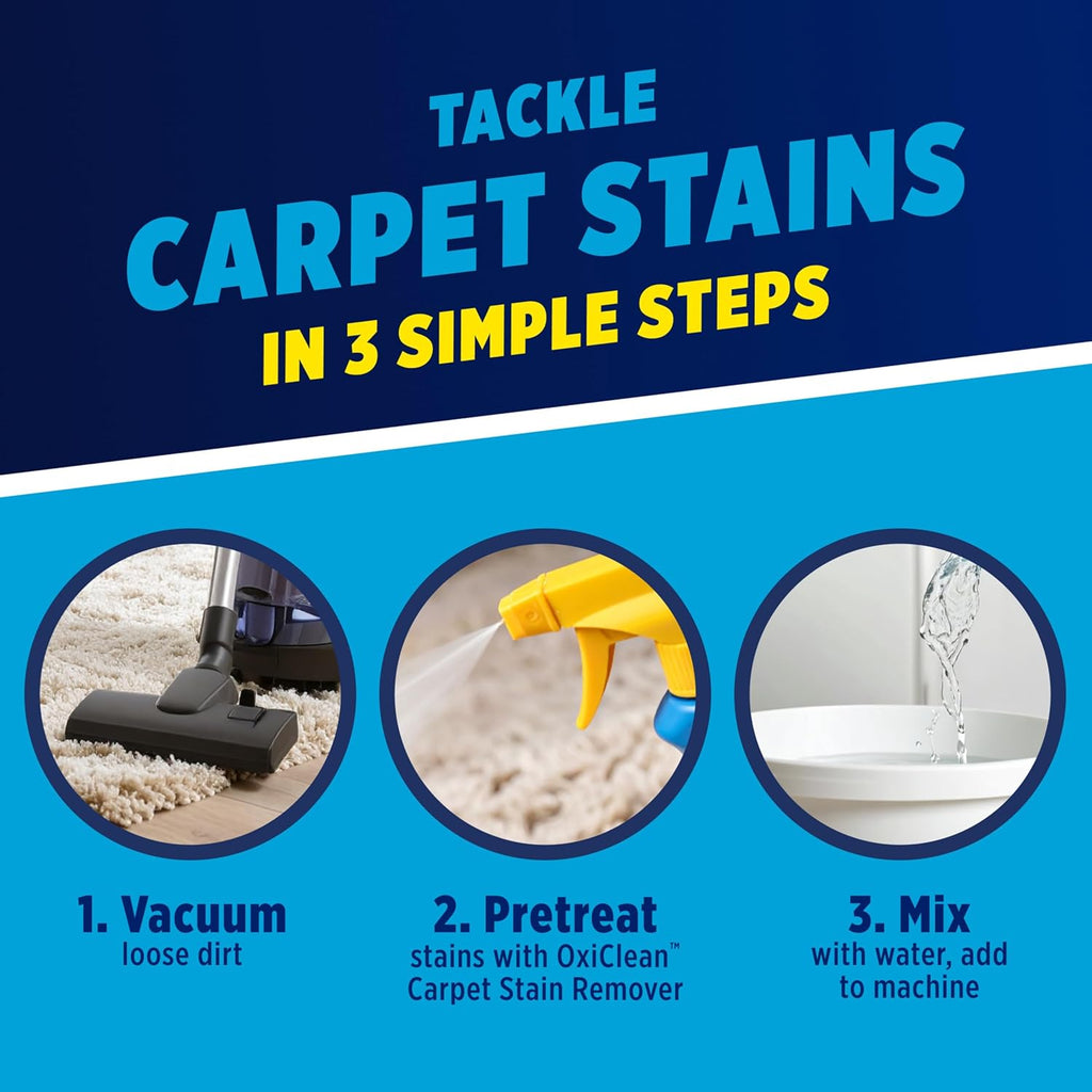 OxiClean Large Carpet Cleaner | Powerful Steam Cleaning Solution - 64 Fl Oz