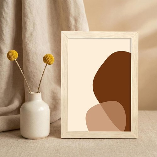 LaVie Home 5x7 Picture Frame - Classic Oak Design with HD Plexiglas for Vertical or Horizontal Display