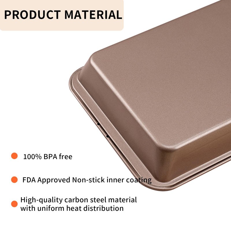 LMIP Brownie Pan with Dividers,Non-Stick Baking Pan,18 Pre-Cut Square Molds for Brownies,Brownie Pan, Lasagna Pan, Brownie Trays,and Cupcake Pan for Baking, Brownie Bites,12 X 8 X 2 Inches