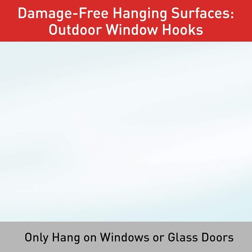 Command Outdoor Mounting Strips - 4 Medium & 2 Large Clear for Strong Adhesion