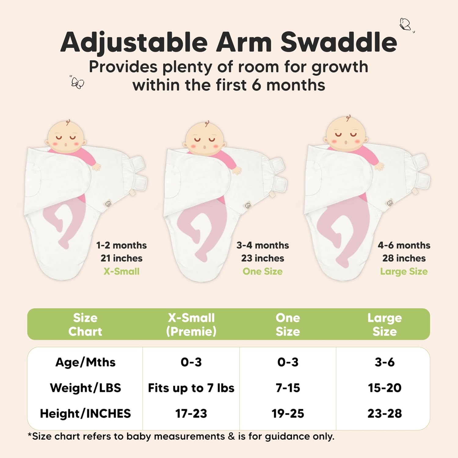 Organic Baby Swaddle Sleep Sacks by [Brand Name] - Soft & Snug Newborn Swaddles for Infants 0-3 Months | 3-Pack in Soft White
