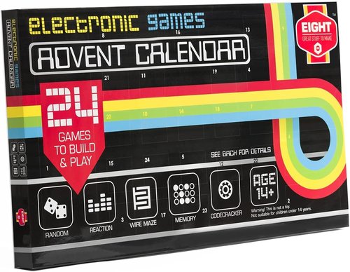 EIGHT Advent Calendar Kit - Fun Electronic Games for Holiday Countdown | Perfect for All Ages