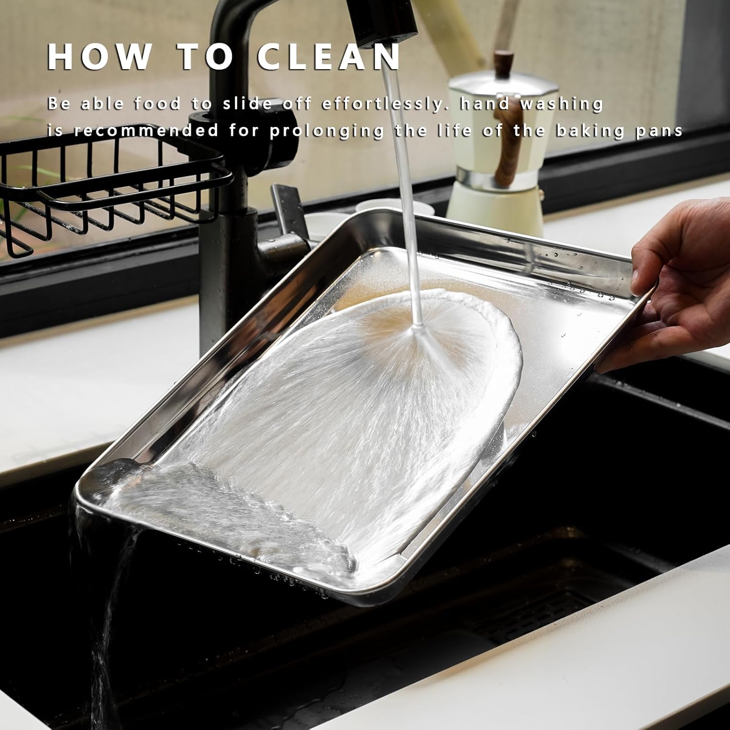 Stainless Steel Baking Sheets by [Brand Name] - Non-Stick, Warp-Resistant & Dishwasher Safe | 9/12/16 Inch