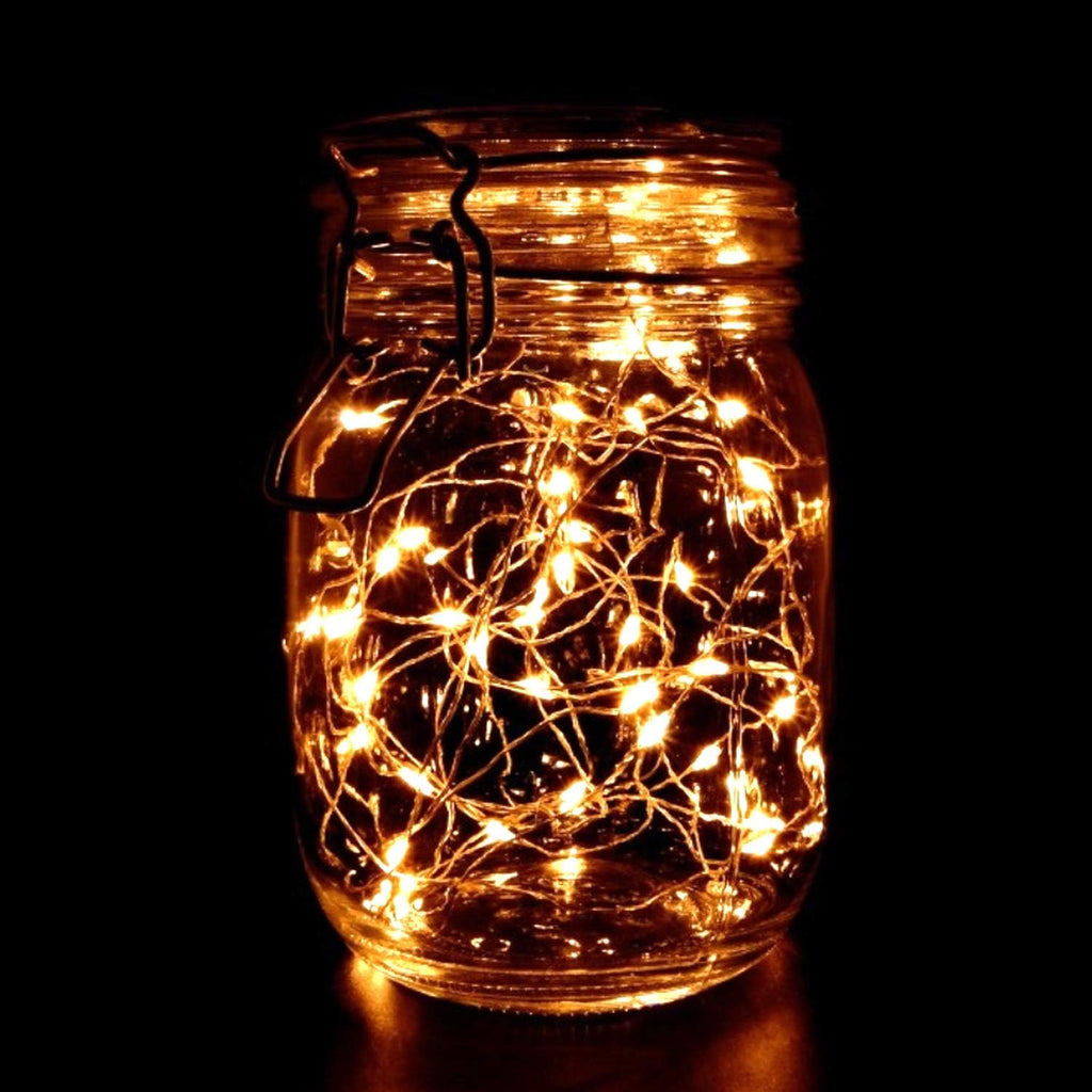 TenSteed Fairy String Lights - 6 Pack Battery Operated LED Starry Lights | 7.2ft Silvery Copper Wire for Christmas & Weddings