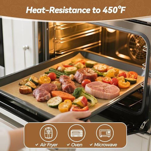 Heavy Duty Parchment Paper Sheets by 360 Count - No-Stick, Unbleached, Pre-Cut 9"x13" for Baking