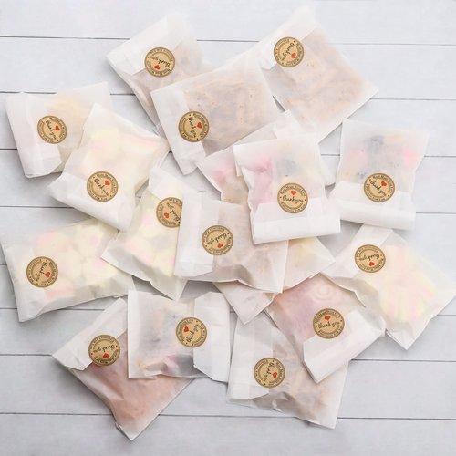 300pcs 2.7 x 4 inch Glassine Sleeves Bags Waxed Paper Cookies Bags for Food Handmade Soaps Individual Packaging