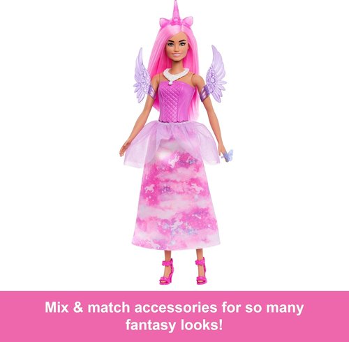 Barbie Advent Calendar - 24 Surprise Toys & Accessories | Transform Doll into Mermaid & Fairy