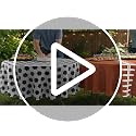 12 Pcs 84in Sports Round Tablecloths - Soccer, Basketball, Football, Golf, Field 6 Styles (Oudain)