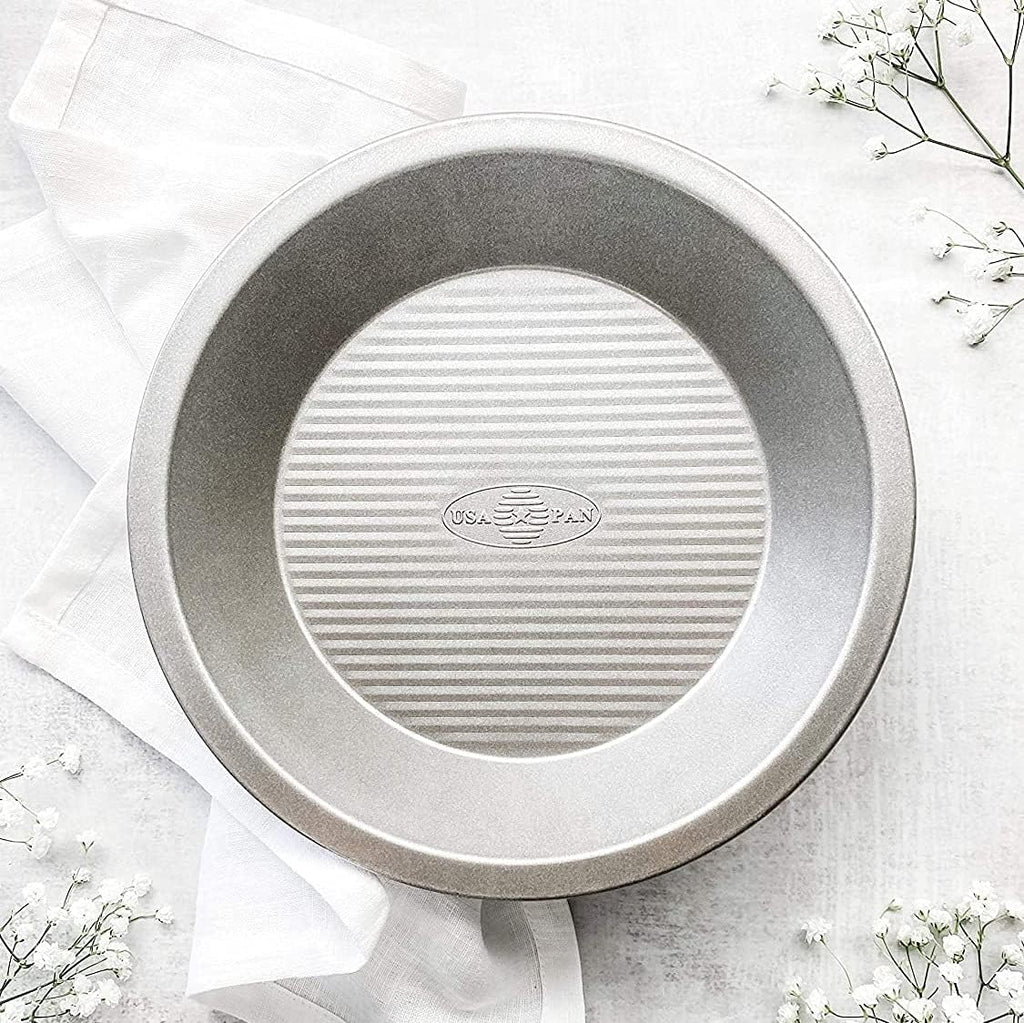 USA Pan Bakeware 9-Inch Aluminized Steel Pie Pan - Durable & Non-Stick Design