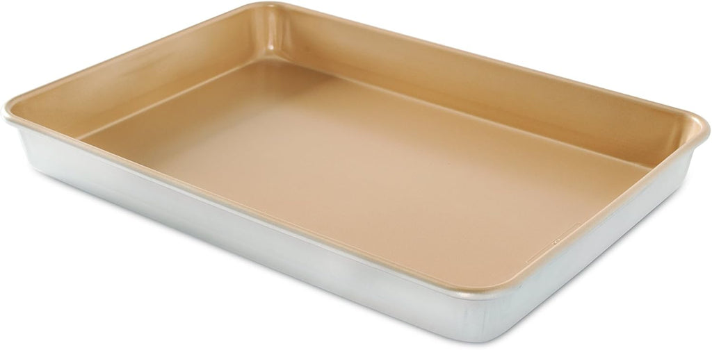 Nordic Ware Naturals Non-Stick Aluminum High-Side Sheet Cake Pan | Perfect for Baking Delicacies
