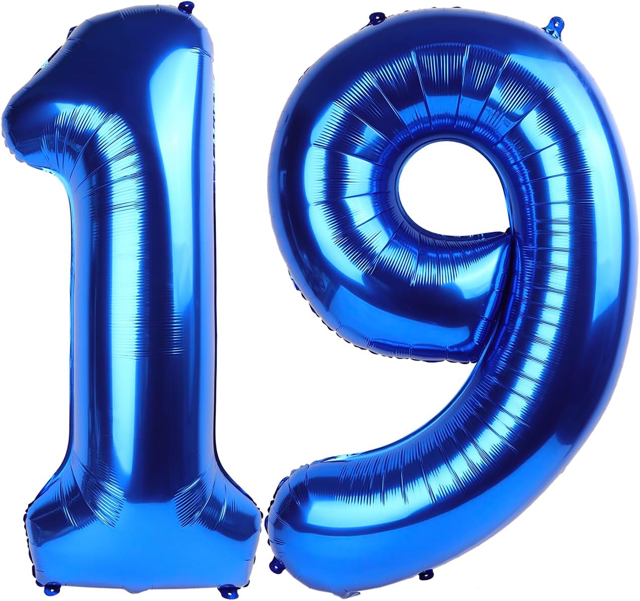 Number 19 Balloon by [Brand Name] - 40 Inch Navy Blue Birthday Decoration for 19th Party