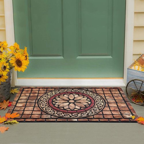 CHICHIC Rectangle Door Mat - Heavy Duty Non-Slip Welcome Mat for High Traffic Areas | 24 x 36 Inch