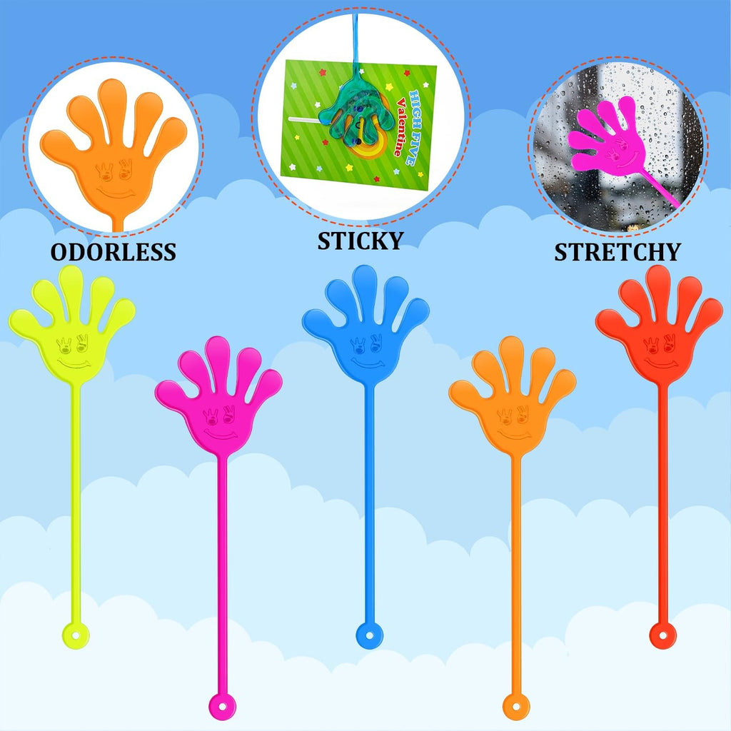 Valentine's Day Gifts for Kids | 28-Pack Slappy Hands Toys with Exchange Cards - Fun Non-Candy Classroom Favors