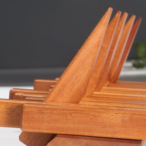 Acsigesn Wooden Coat Rack Wall Mounted Sticks Multi Rack Solid Handmade Natural Cherry Wood Artwork with 7 Flip-Down Unique Modern Hooks for Coats Bag Hat Umbrella