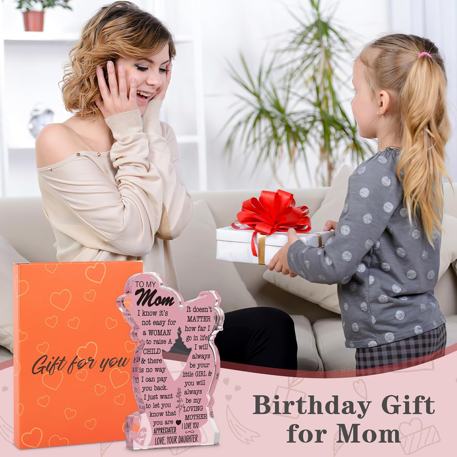 Regine Switzerland Acrylic Plaque Sign - Best Mom Ever Gift for Christmas & Birthdays | 5x3in