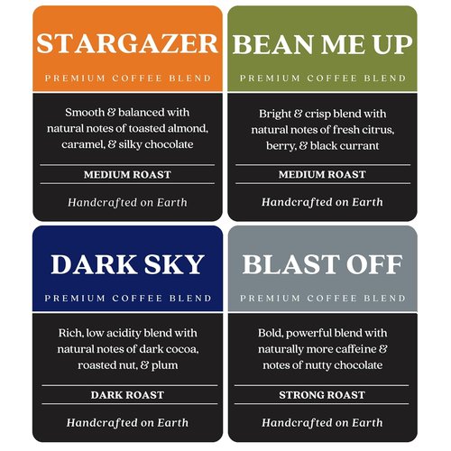 Copper Moon Coffee Pods - Single Serve K-Cup Variety Pack with Light, Medium & Dark Roasts - 80 Count