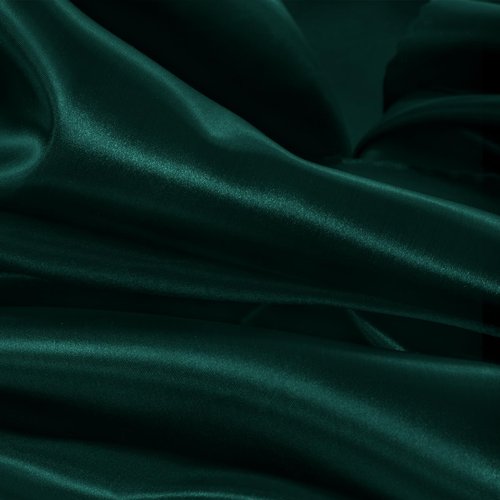Horbaunal 4 Pack Dark Green Satin Tablecloth 60 x 102 Inches Rectangle Satin Table Cover Bright Silky Table Cloth Smooth Table Decoration for Wedding Party Banquet