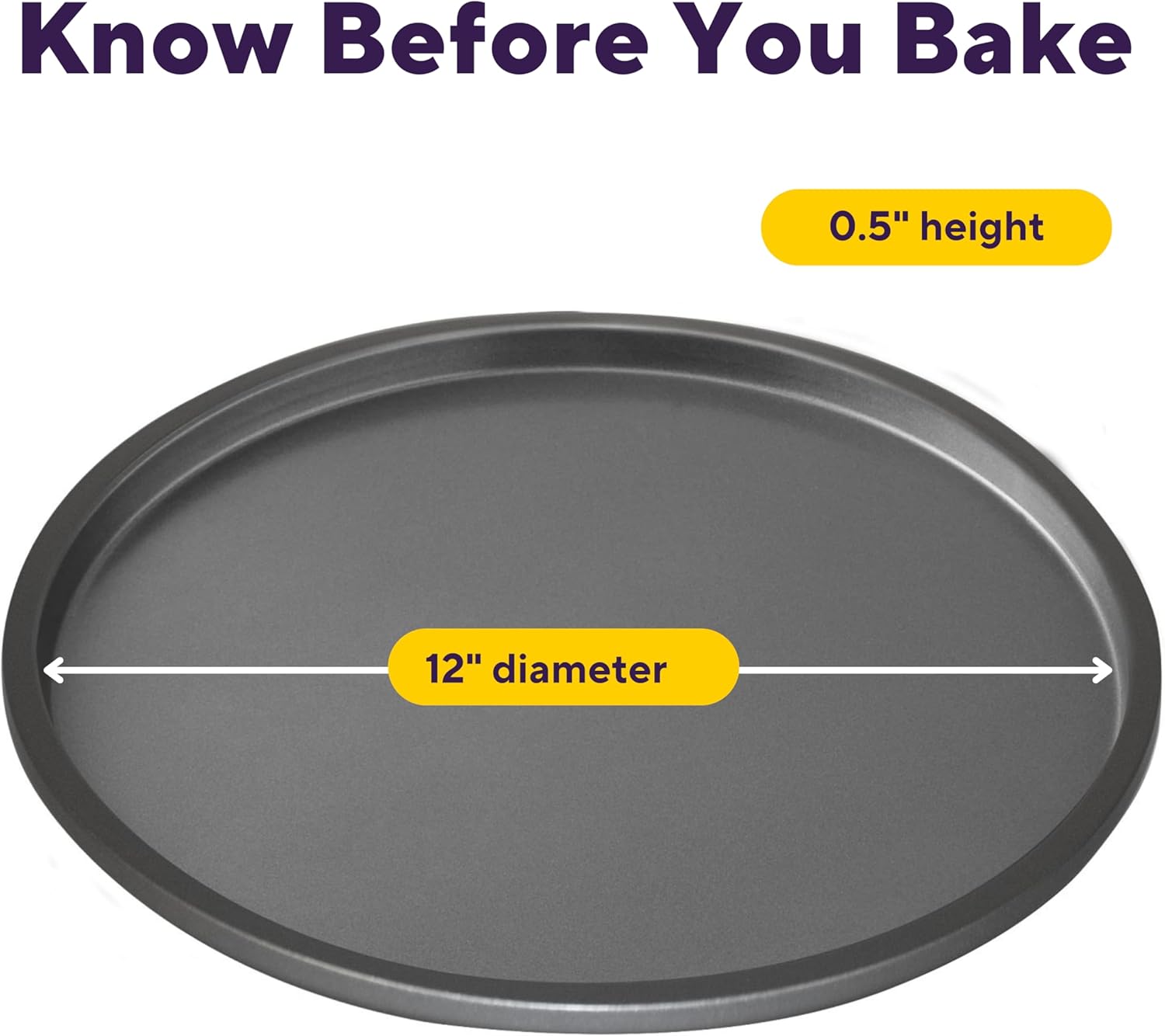 Wilton Silver Non-Stick Pizza Pan - 12-Inch Cold-Rolled Steel Bakeware, PFAS-Free Quality