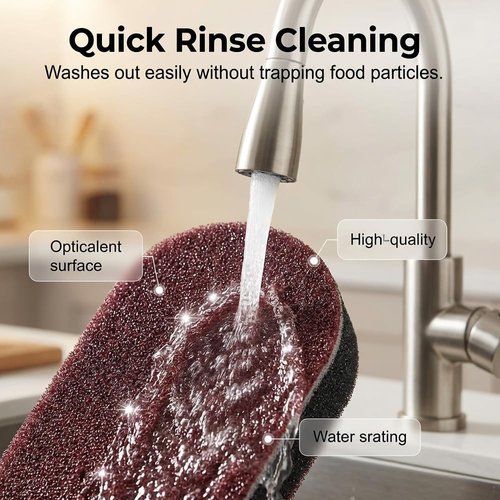 Magic Sponges Heavy-Duty Cleaning Eraser - Multi-Functional Melamine Foam Pads (5PCS) for Home & Kitchen