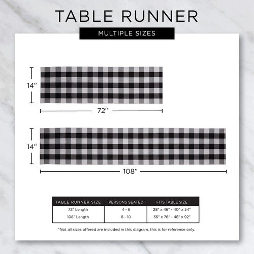DII Thanksgiving & Fall Table Decoration Autumn Farmhouse Plaid, Table Runner, 14x72, Pumpkin Spice Orange