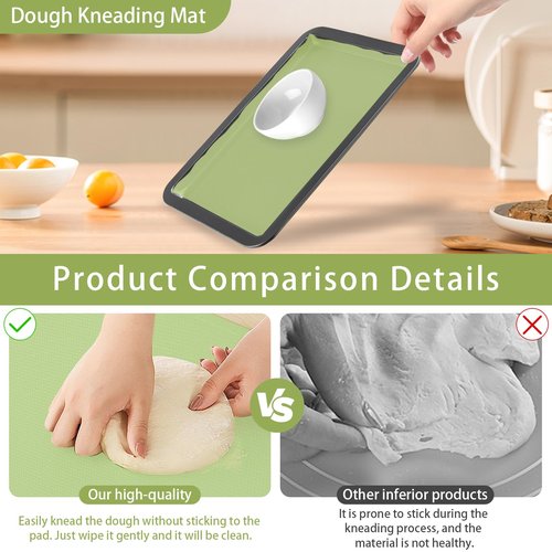 Silicone Baking Mat Roll, 12 IN x 6 FT, Non-Stick, Reusable, Heat-Resistant Baking Sheet for Oven, Air Fryer, Pastry, Dough, Bread, Non-Slip Kitchen Counter Mat