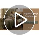 Rustic Queen Comforter Set with Bed Skirt & Accent Pillow