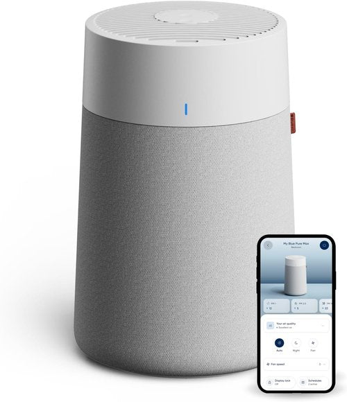 Blueair Blue Pure 511i Max Smart Air Purifier - HEPASilent Technology for Pets & Allergies | Ideal for Rooms up to 926 Sq Ft