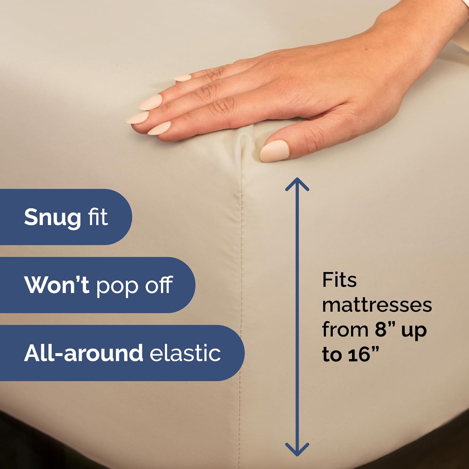 Skiennix Full XL Bed Sheet Set - 4 Piece Soft, Breathable & Cooling Luxury Bedding - Deep Pockets, Fade & Wrinkle Free - Wheat Color