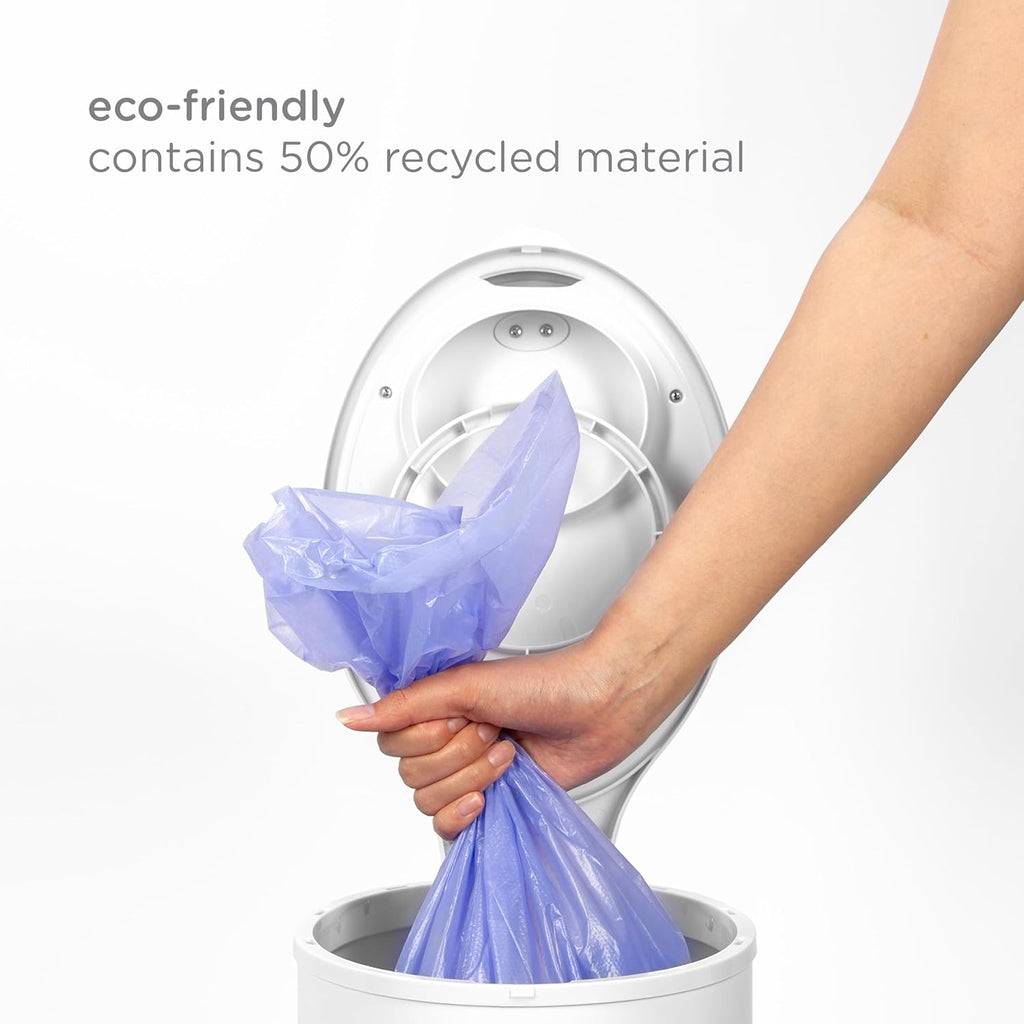 Ubbi Diaper Pail Bags - Disposable Baby Waste Bags, 75 Count, 13-Gallon Size | 3 Pack