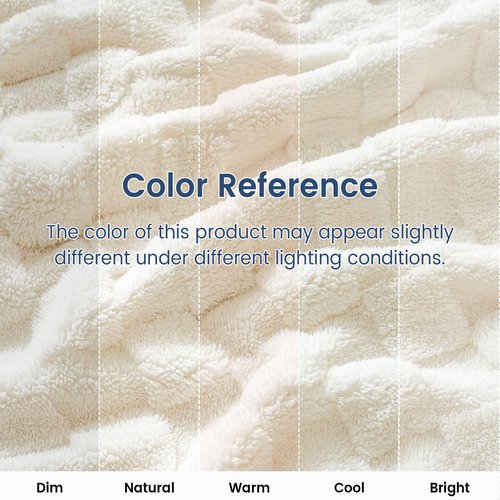 David's Home Large Dog Blankets Washable Pet Bed Cover, Soft Fluffy Fuzzy Cat Puppy Blanket with Premium 300GSM Fleece for Pet Kitten Doggy, Cream, 50x60IN