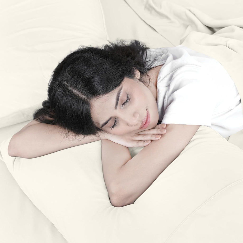 Utopia Bedding Queen Size Sheet Set - Soft & Breathable Microfiber, 4-Piece Ivory Collection