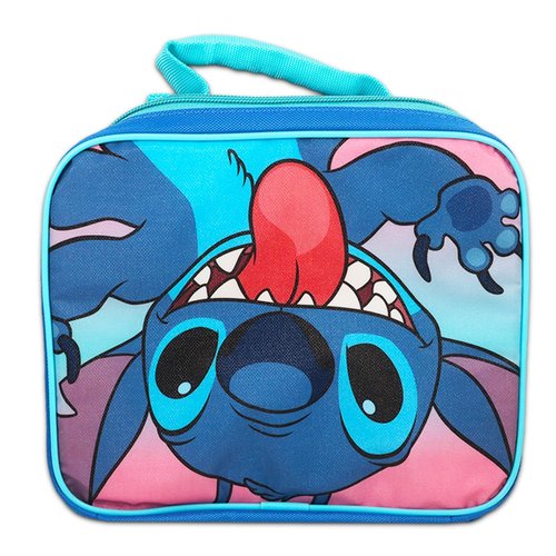 Lilo And Stitch School Backpack and Lunch Bag Bundle - 4 Pc Bundle With 16" Stitch School Bag, Stitch Lunch Box, And More For Boys And Girls | Stitch School Supplies Set