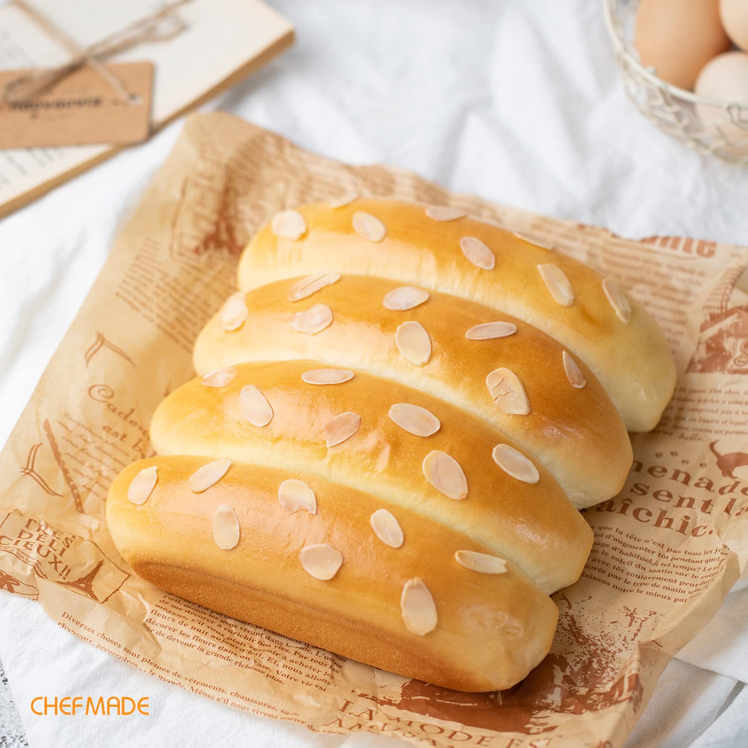 CHEFMADE Baking Pan Set, 7Pcs Non-Stick Cake Bread and Meat Bakeware for Oven Baking