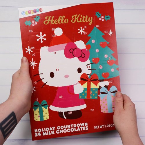 Hello Kitty | 2023 Christmas Countdown Calendar - 24 Milk Chocolate Pieces for Kids, 1.76 Ounces