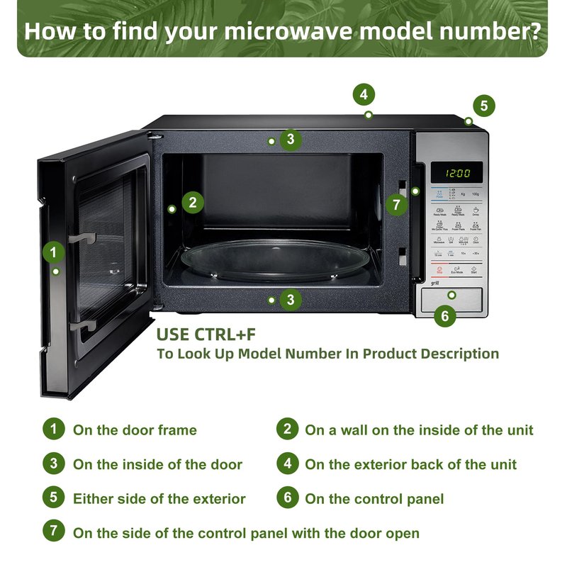 Gemroom 9.6" Microwave Turntable Plate Compatible with GE WB49X10134, 9 5/8 inch Replacement Microwave Glass Plate for LG 3390W1A035A 3390W1A035C and WPW10315165 Whirlpool Microwave Glass Tray